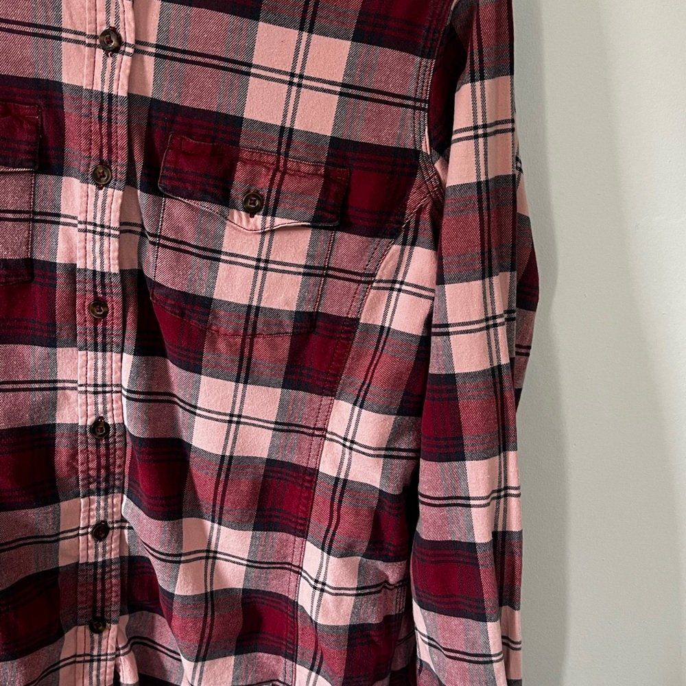 Carhartt Plaid Flannel Top Sz XL - Picture 4 of 7